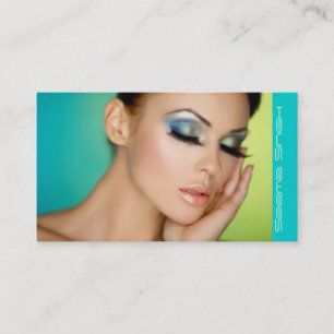 Stängd ögamakeup visitkort