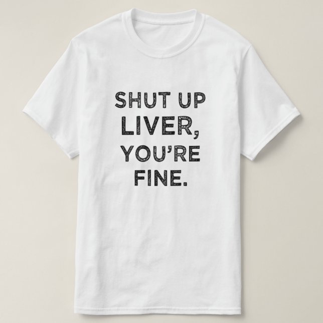 Stängd upp lever, är du den fina roliga t-skjortan tröja (Design framsida)