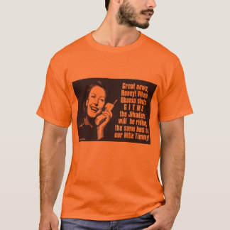 Stängda Gitmo - kvinna på telefonen Tee Shirt
