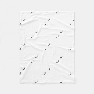 Stängda ögon, precis ögonfranser fleecefilt