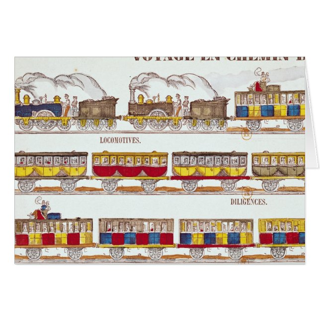 Stången reser i 1845 hälsningskort (Framsidan Horizontal)