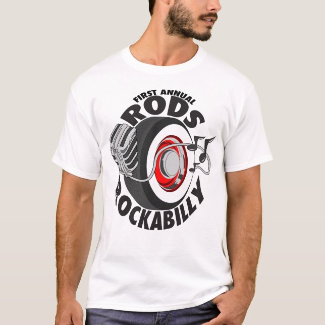 Stänger n Rockabilly T-tröja T-shirt (Framsida)