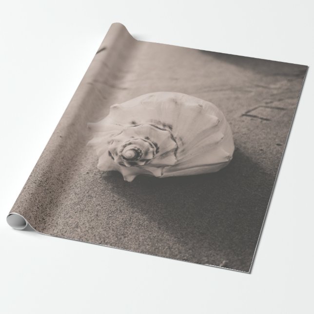 Stängfoto av vitt årstift på sand presentpapper (Utrullad)