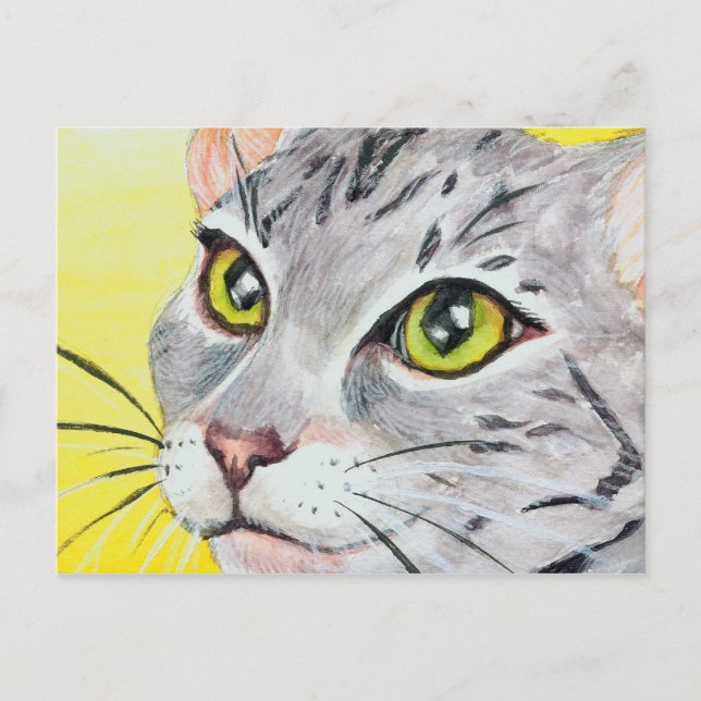 Stängkort för kattunge vykort (Framsida)