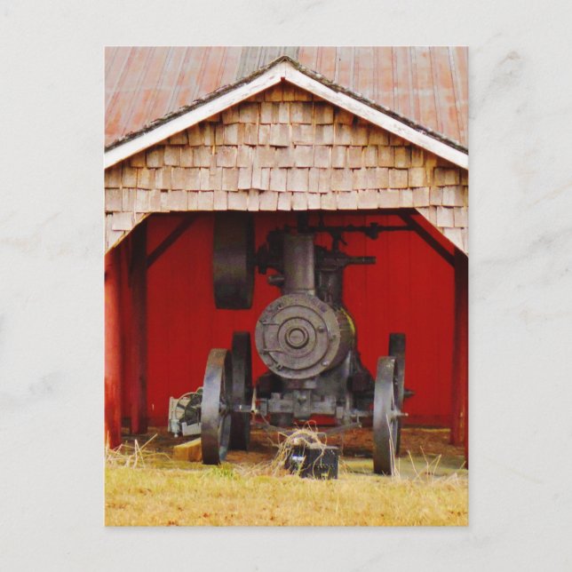 Stångmotordriven spårare vykort (Framsida)