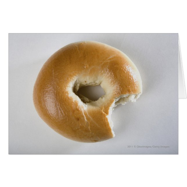 Stängning av bagel hälsningskort (Framsidan Horizontal)