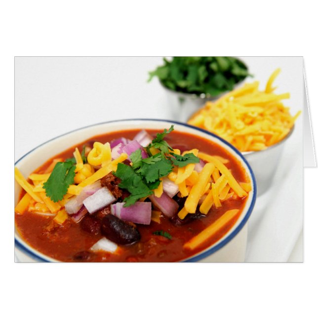 Stängning av Chili Beans Hälsningskort (Framsidan Horizontal)