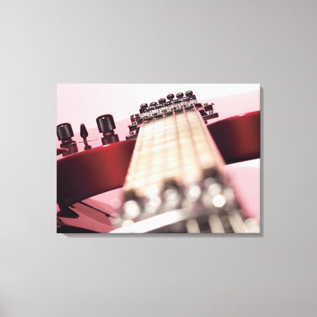 Stängning av elektrisk gitarr canvastryck (Framsida)