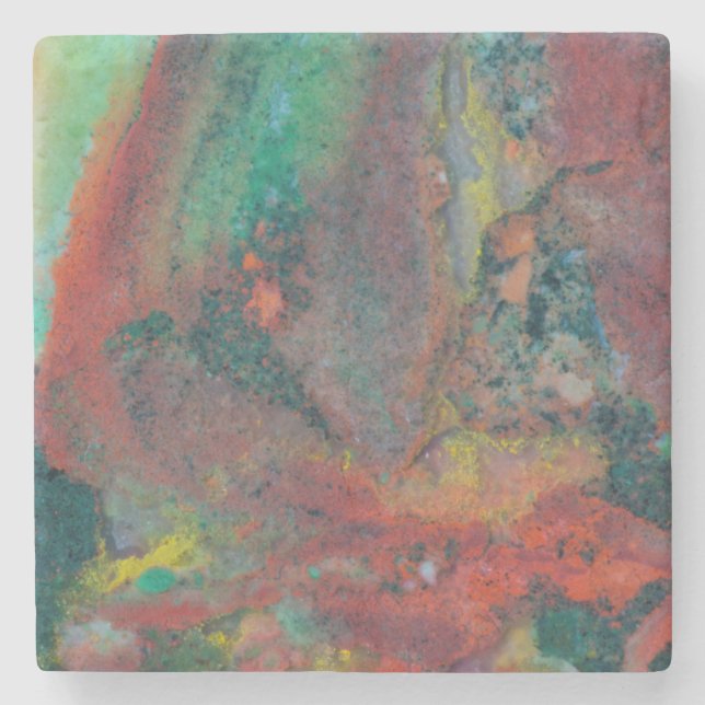 Stängning av en juljasper underlägg sten (Framsidan)