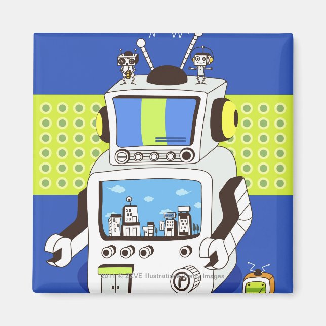 Stängning av en robot magnet (Framsidan)