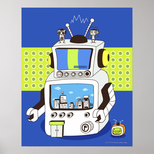 Stängning av en robot poster (Framsidan)