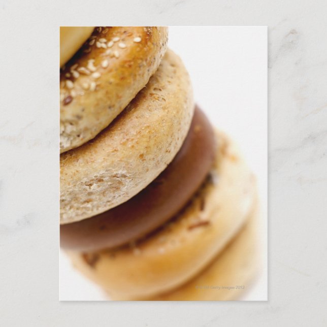 Stängning av en stapel av olika säckar vykort (Framsida)