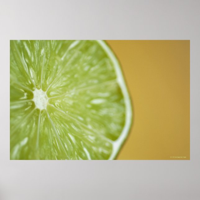 Stängning av ett citronsegment poster (Framsidan)