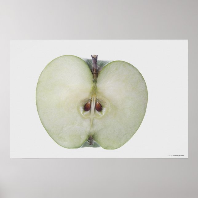 Stängning av ett skivat mormusseläpple poster (Framsidan)