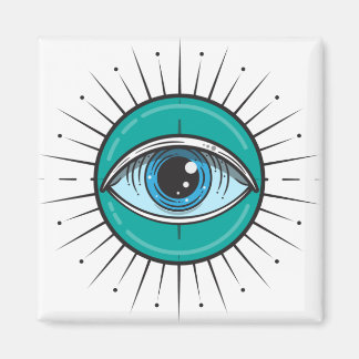 Stängning av Evil Öga Blue Magnet