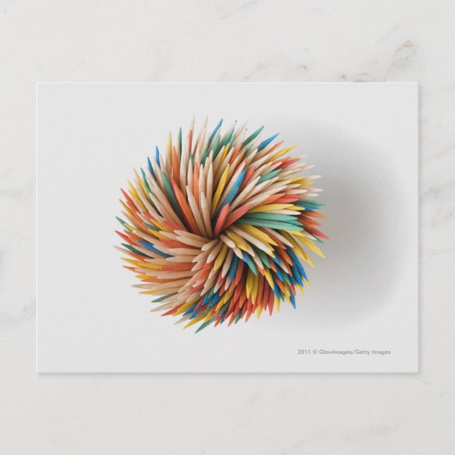 Stängning av färgpennor vykort (Framsida)