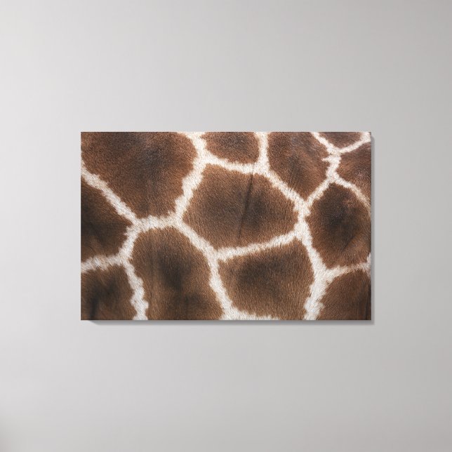 Stängning av Giraffes Skin Canvastryck (Framsida)