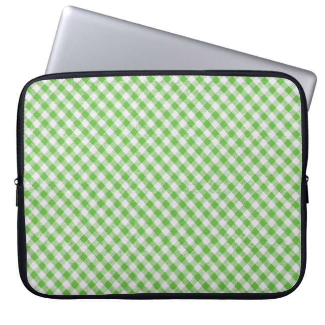 Stängning av grönt, matematisk textur laptop fodral (Framsidan)