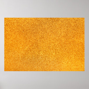 Stängning av guldmadam metall struktur. Shiny meta Poster