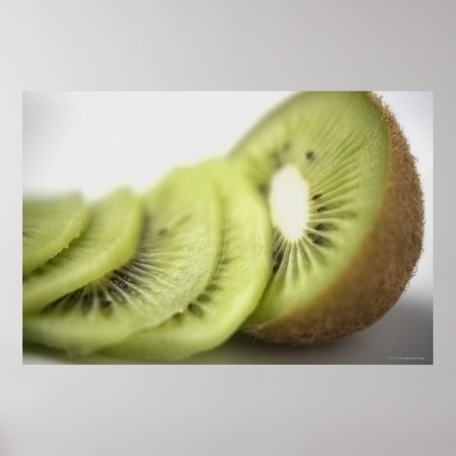Stängning av kiwi-skivor poster (Framsidan)