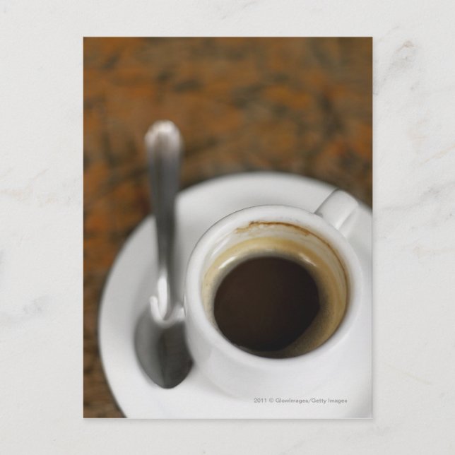 Stängning av kopp av kaffe 2 vykort (Framsida)