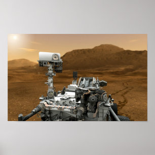 Stängning av Mars Curiosity Rover Poster