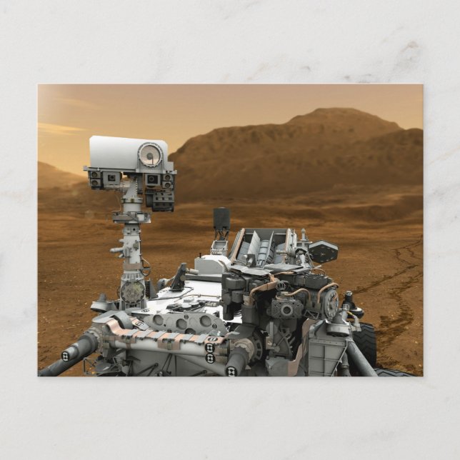 Stängning av Mars Curiosity Rover Vykort (Framsida)