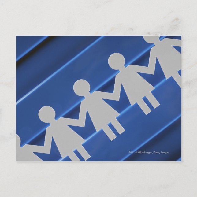 Stängning av pappra dockor vykort (Framsida)