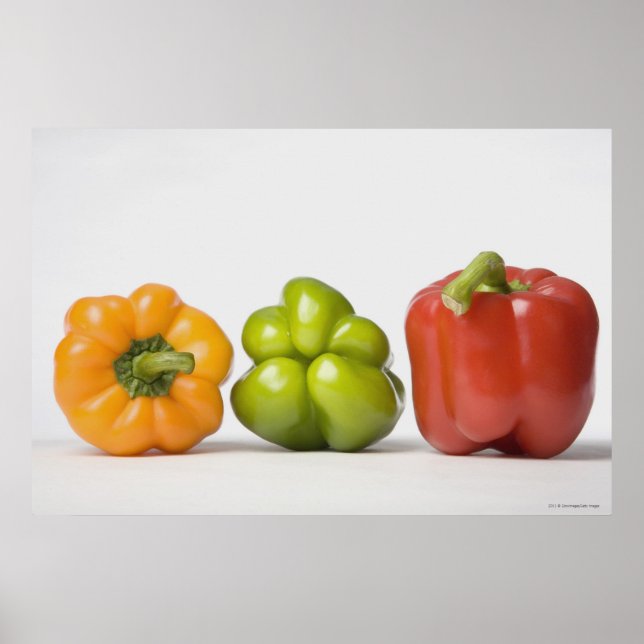 Stängning av paprika i rad poster (Framsidan)
