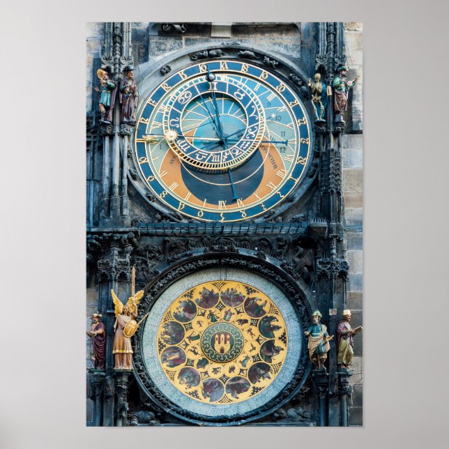 Stängning av Prags astronomiska klocka Poster (Framsidan)