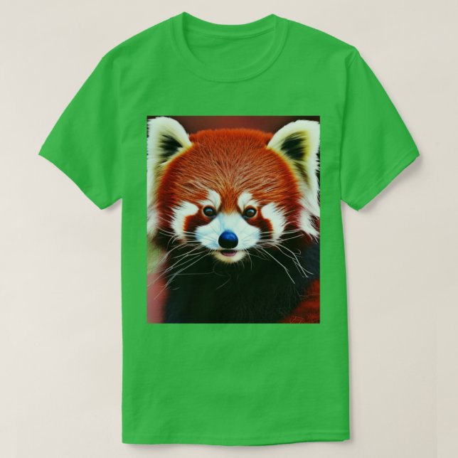Stängning av Red Panda Red Pandas T Shirt (Design framsida)