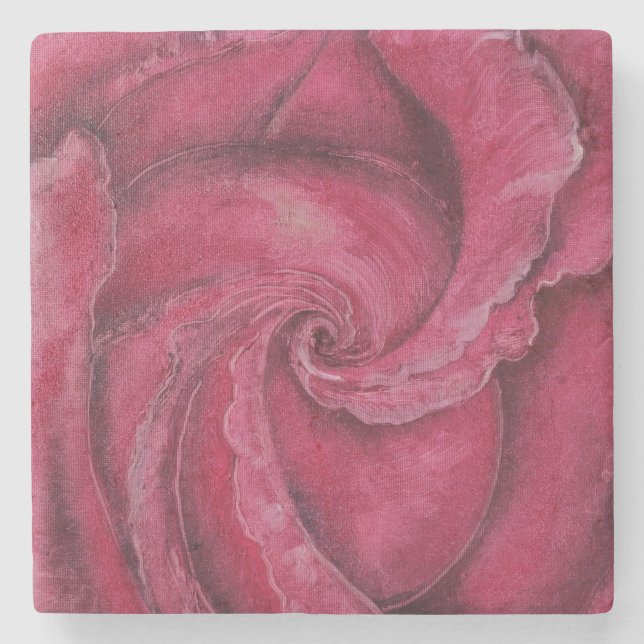 Stängning av röd ros stenunderlägg (Framsidan)