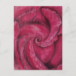 Stängning av röd ros vykort