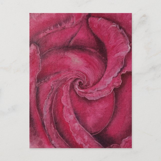 Stängning av röd ros vykort (Framsida)