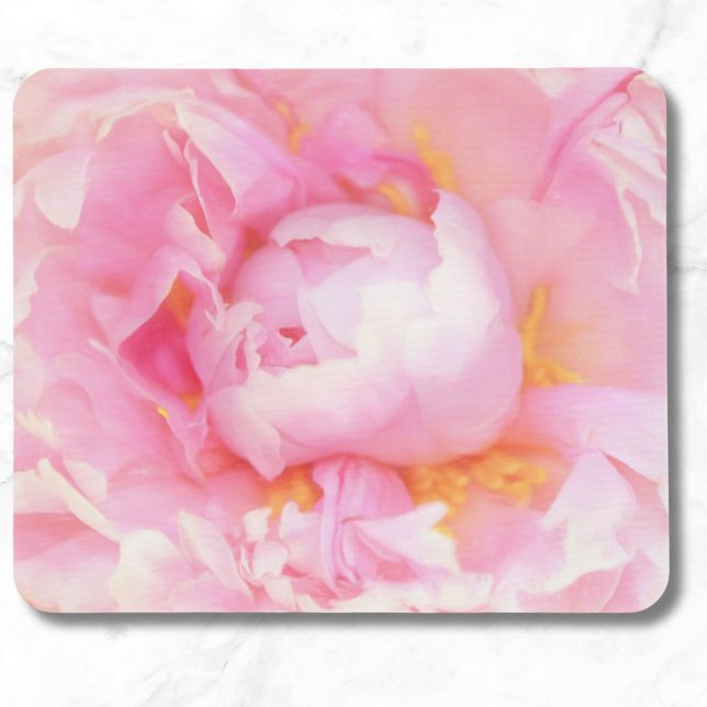 Stängning av Rosa Peony Mousepad Musmatta (Skapare uppladdad)