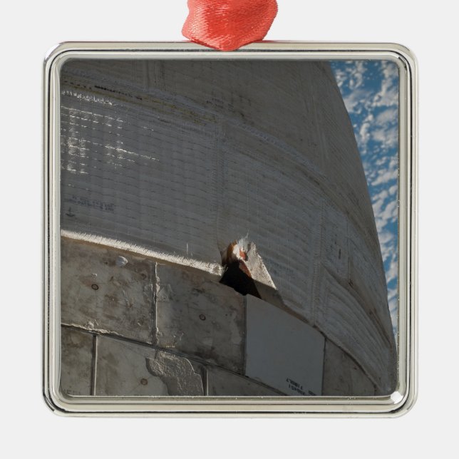 Stängning av rymdfärgens Atlantis Julgransprydnad Metall (Framsidan)