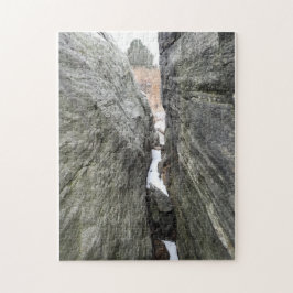 Stängning av sedimentära sten-sprickor pussel