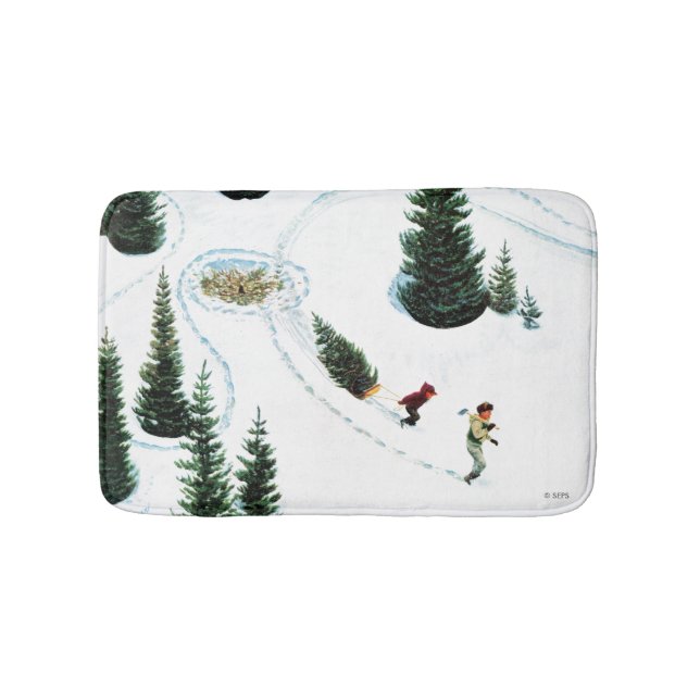 Stängning av Träd Badrumsmatta (Framsidan)