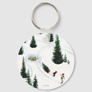 Stängning av Träd Nyckelring