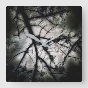 Stängning Fyrkantig Klocka