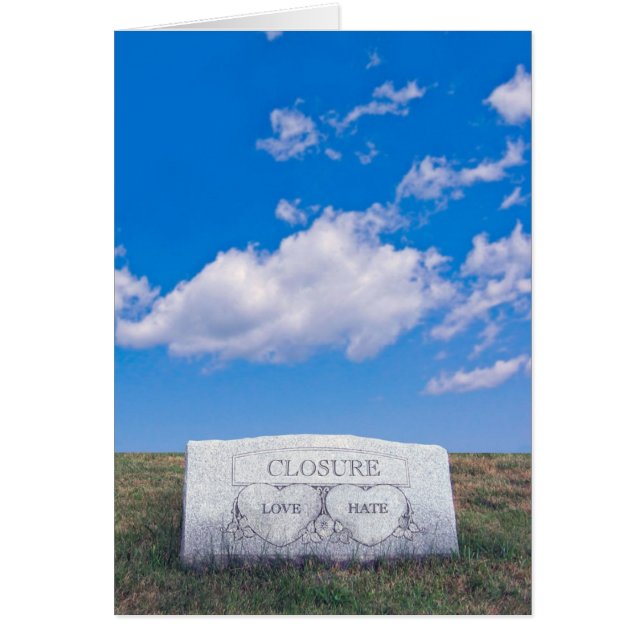 Stängning Hälsningskort (Framsidan)