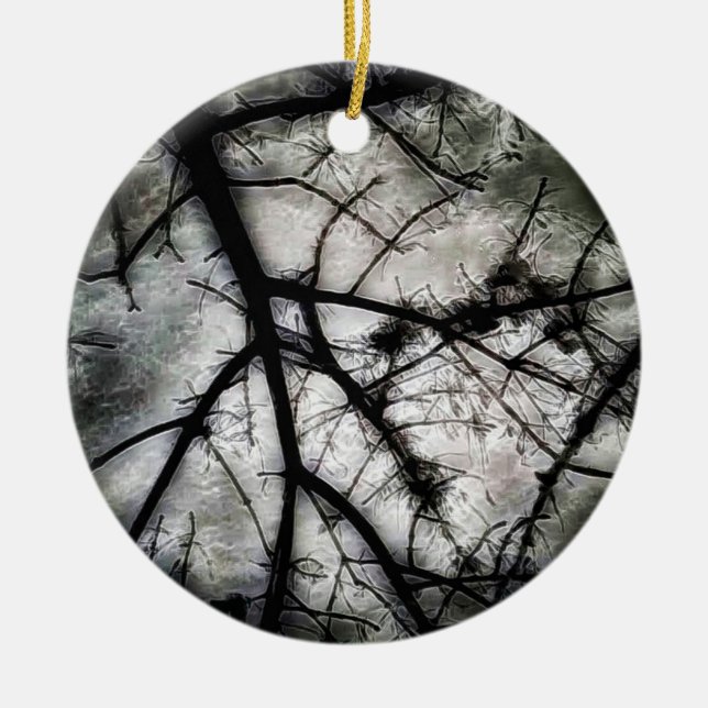 Stängning Julgransprydnad Keramik (Framsidan)