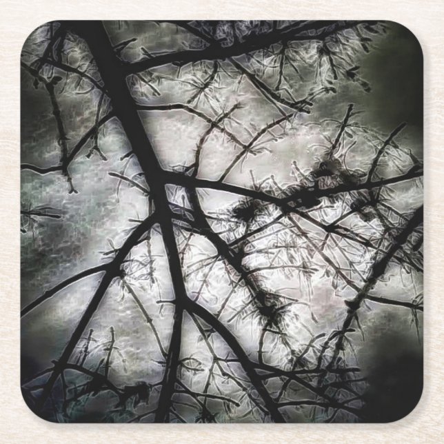 Stängning Underlägg Papper Kvadrat (Framsidan)