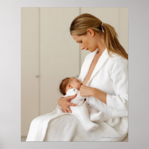 Stängningsuppsikt över baby (6-12 månader) poster