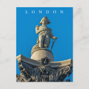 Stängningsvykort för London Nelson-statyn Vykort