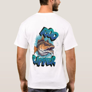 Stångrivare Giant Muskie Anpassa NAMN Fiske T Shirt