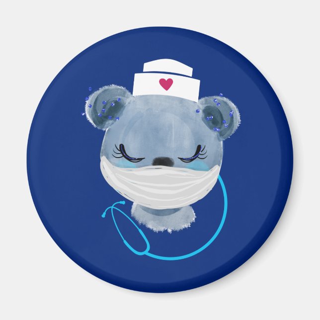 Stängskärlssköljning med medicinskt mask magnet (Framsidan)