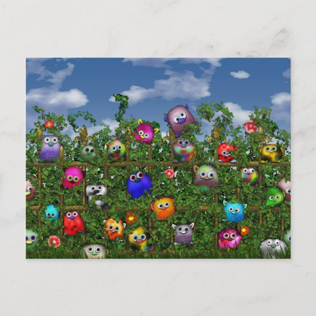 Stängslan vid stängslet vykort (Framsida)