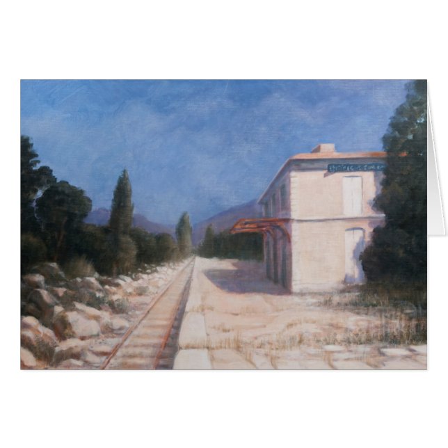 Stångstation Châteauneuf 2012 Hälsningskort (Framsidan Horizontal)