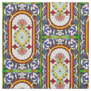 Stängt glas Mitten-Östra-Art nouveau Tyg